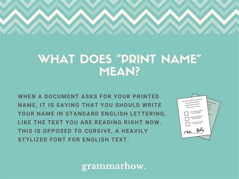 what is print name